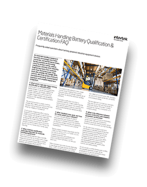 Materials Handling Battery Testing and Certification FAQ