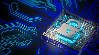 Cyber Security Ransomware Email Phishing Encrypted Technology, Digital Information Protected Secured